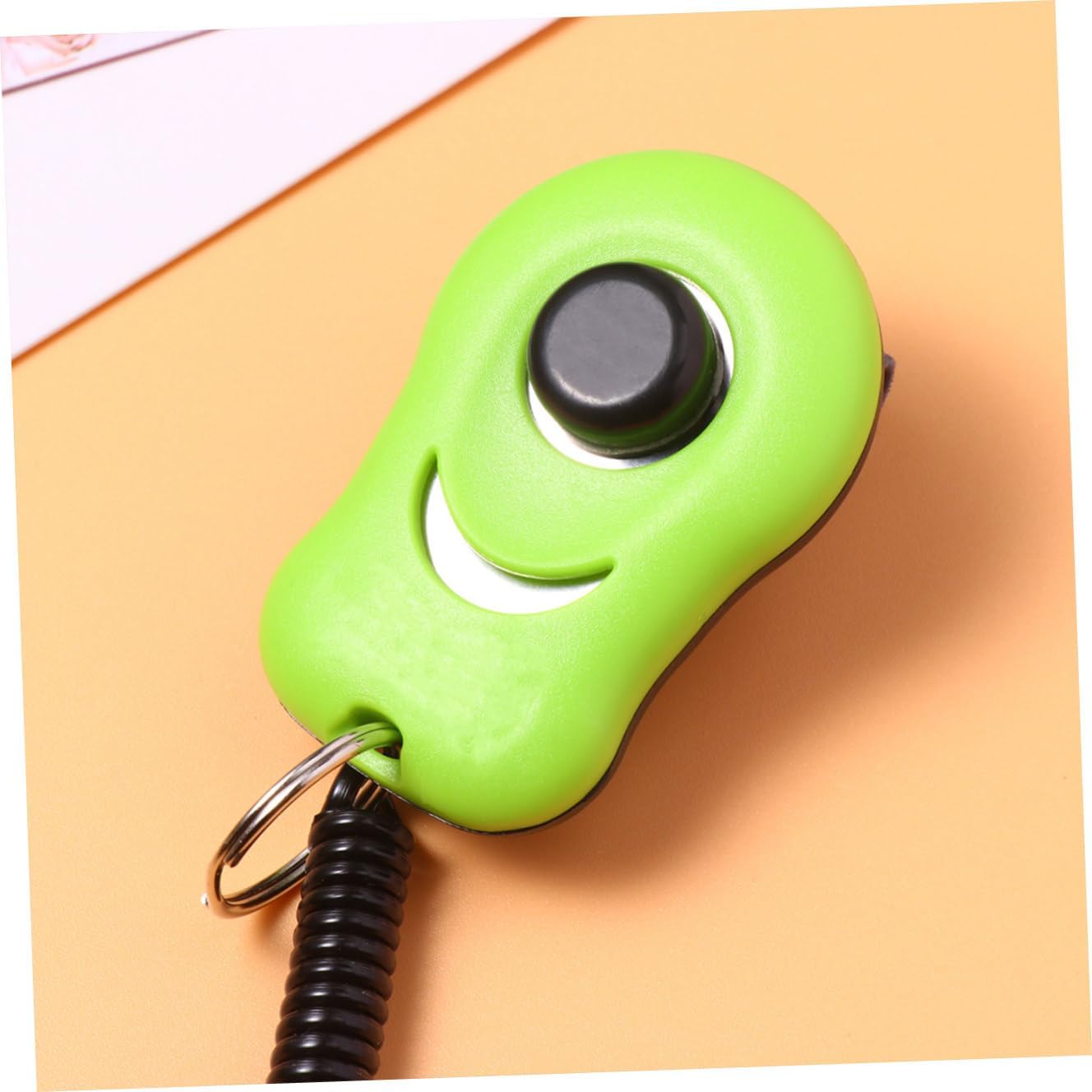 UPKOCH PET Training Clicker Adjustable Sound Trainer for Dogs Puppies Button Clicker Wrist Strap for Obedience and Agility Training