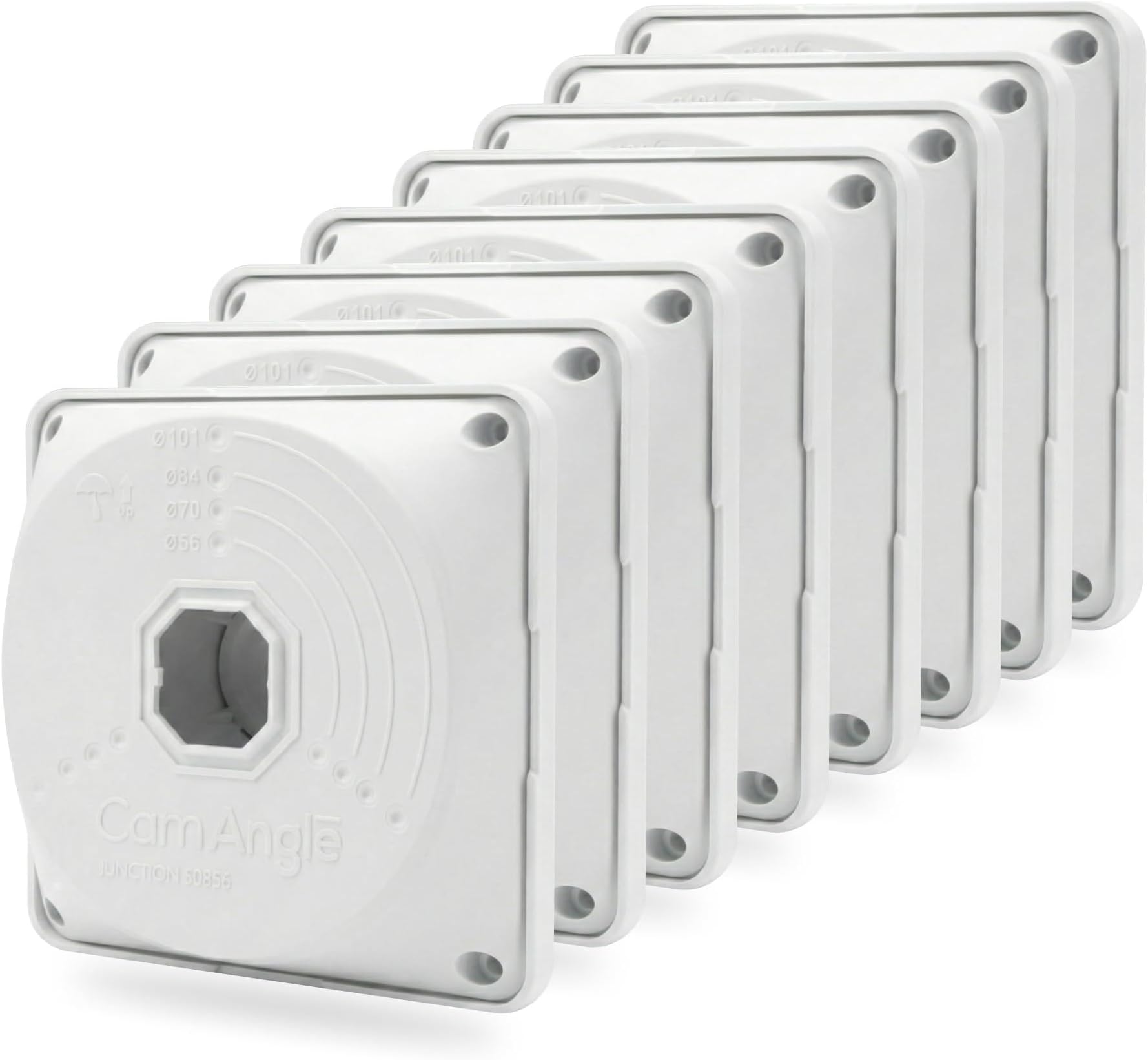 (Universal Junction Box for Camera) Security Camera Junction Box Hide Cable, Wall Ceiling Mount Bracket for Cam, Base Boxes for Camera, ABS Plastic Electric Enclosure (8)