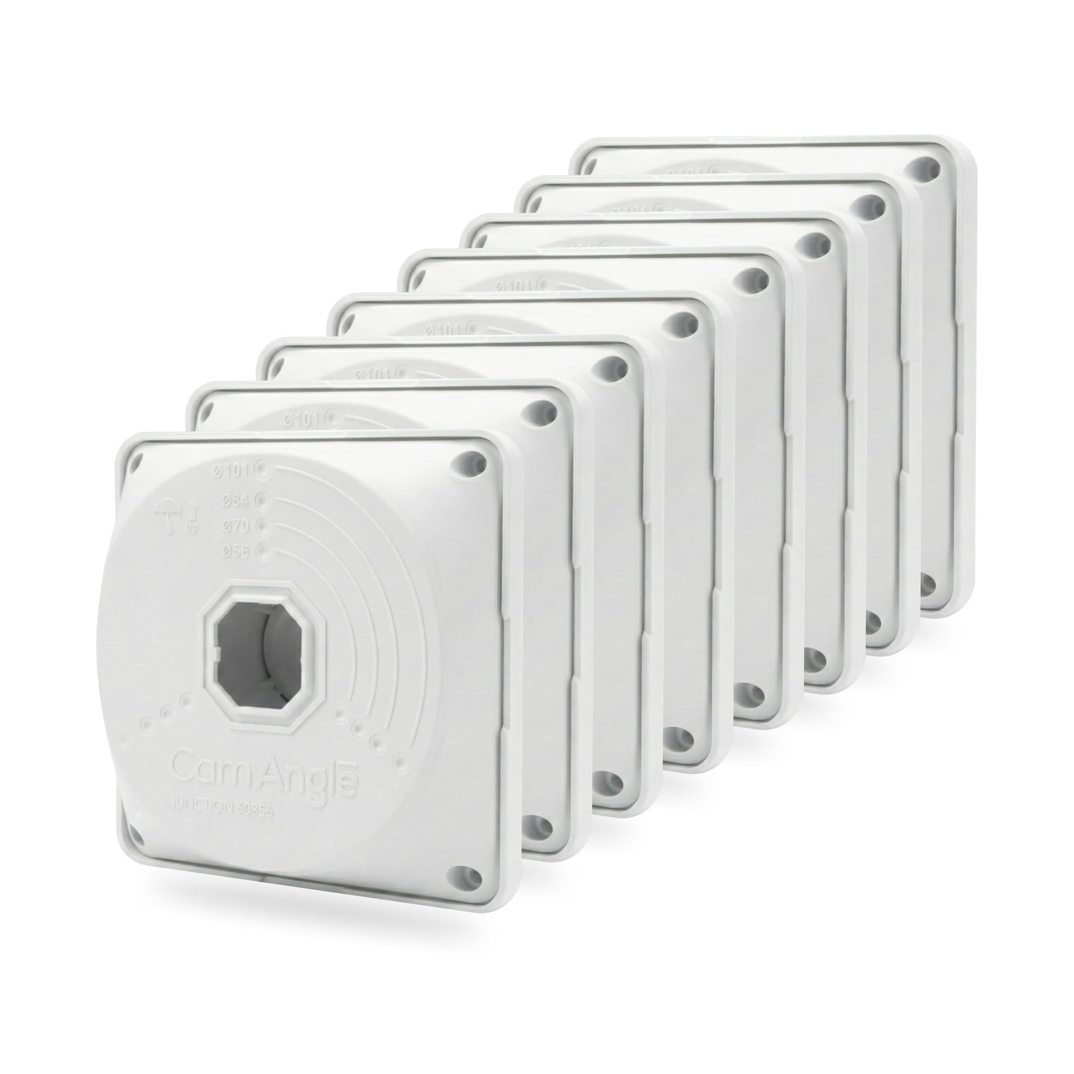 (Universal Junction Box for Camera) Security Camera Junction Box Hide Cable, Wall Ceiling Mount Bracket for Cam, Base Boxes for Camera, ABS Plastic Electric Enclosure (8)