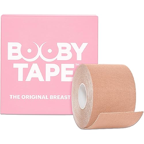 Booby Tape Booby Tape Self-Adhesive Breast Lift Tape for All Bust Sizes, Boosts Support and Confidence, Versatile and Ideal for Any Type of Clothing, Comfortable, Latex Free, 5M Nude Colour