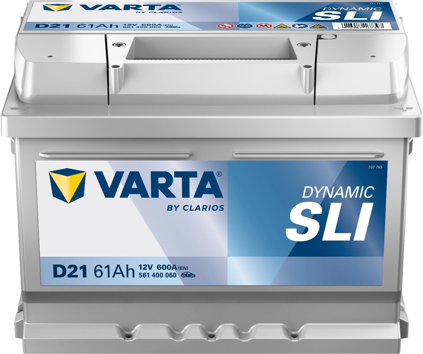 Varta Silver Dynamic D21 Car Battery 561 400 060 3162, 12V 61Ah, 600A