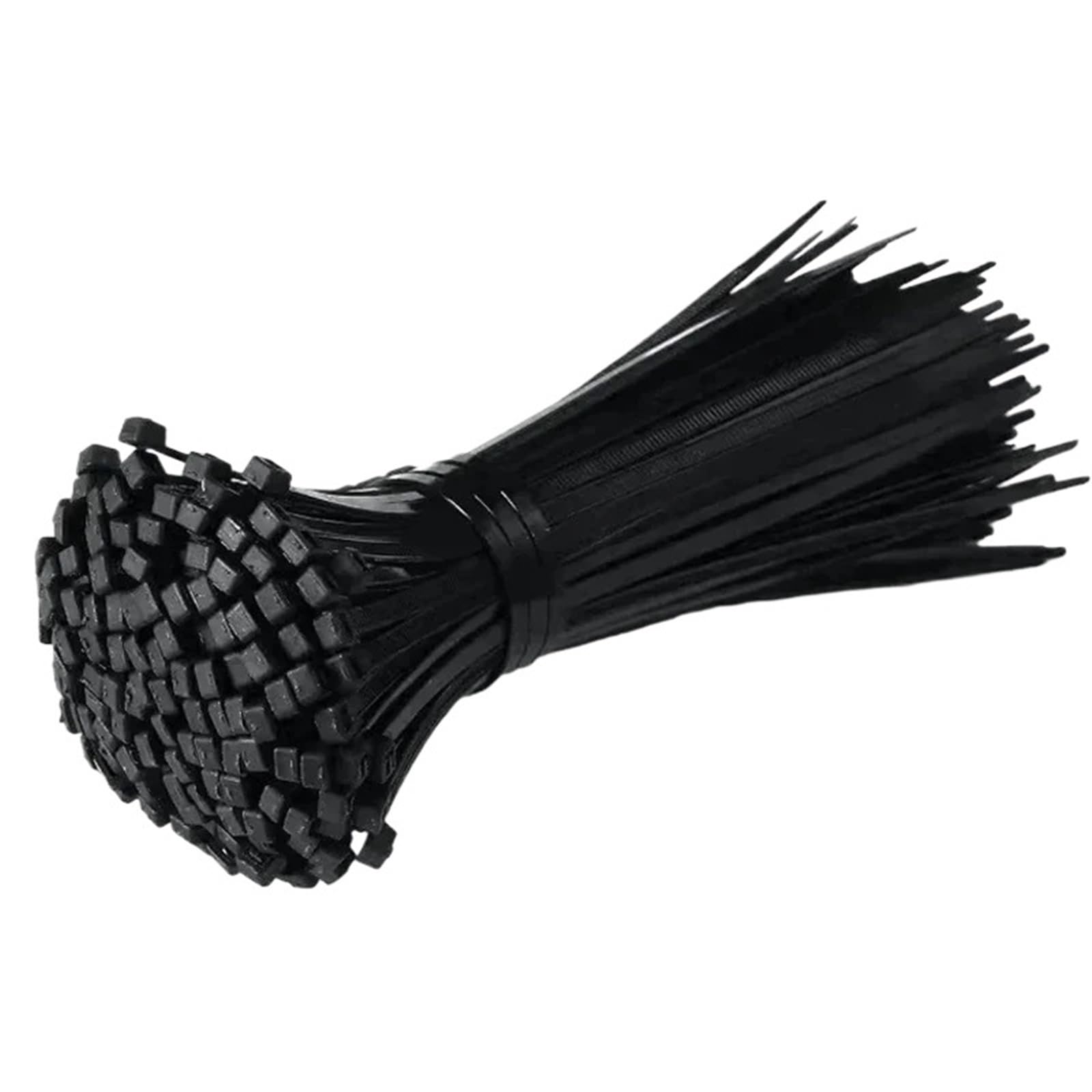 L6nqiag Black(3X100mm) Nylon Cable Ties Nylon Cable Ties Self-Locking Straps Fastening Loop Multi-Purpose Adjustable Home Office Plastic Wire(,100Pcs)