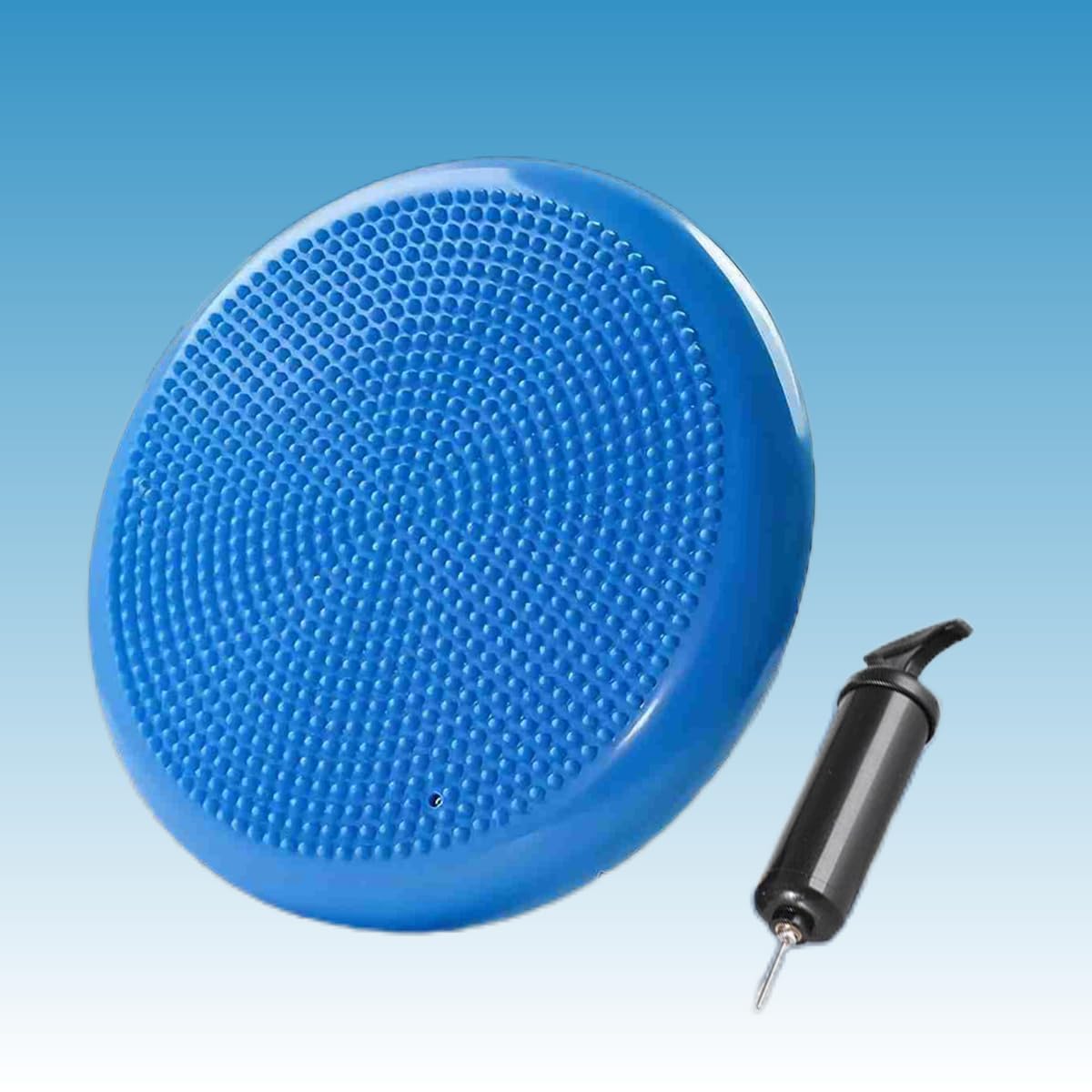 Balance Wobble Cushion for Adults and Kids, Air Stability Yoga Inflatable Balance Disc Massage Pad for Physio, Posture & Fitness, Sensory Toys Pump Included Wobble Board