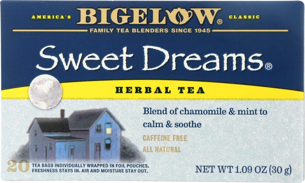 (NOT A CASE) Sweet Dreams Herb Tea Blend Of Chamomile And Mint 20 Tea Bags