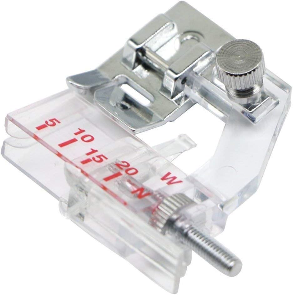 5mm to 20mm Adjustable Bias Binder Binding Foot for All Low Shank Snap