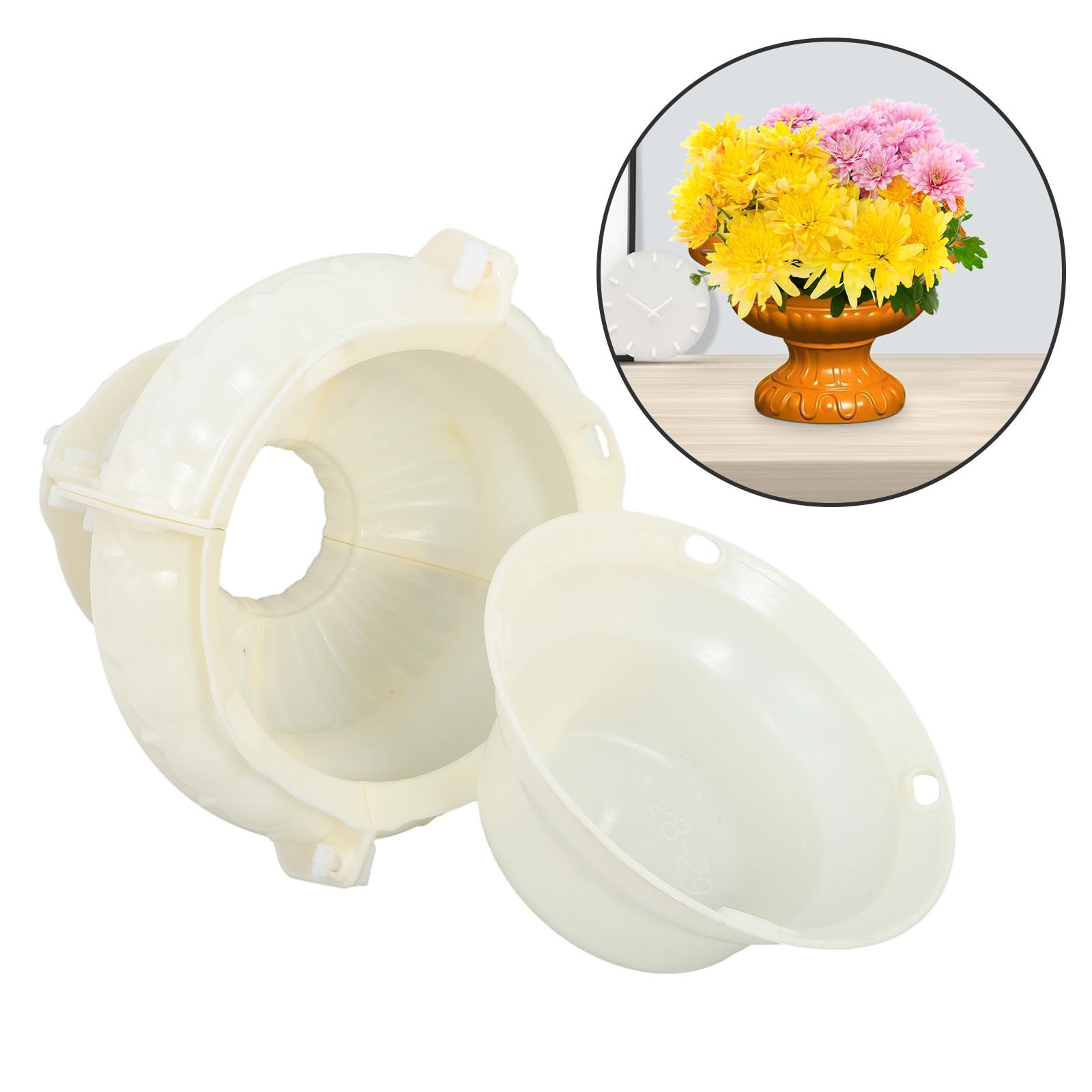Molde de Hormigón para Macetas de Bonsái y Jardineras, Molde Artesanal de Plástico Resistente y Fácil de Usar para Exteriores y Jardines