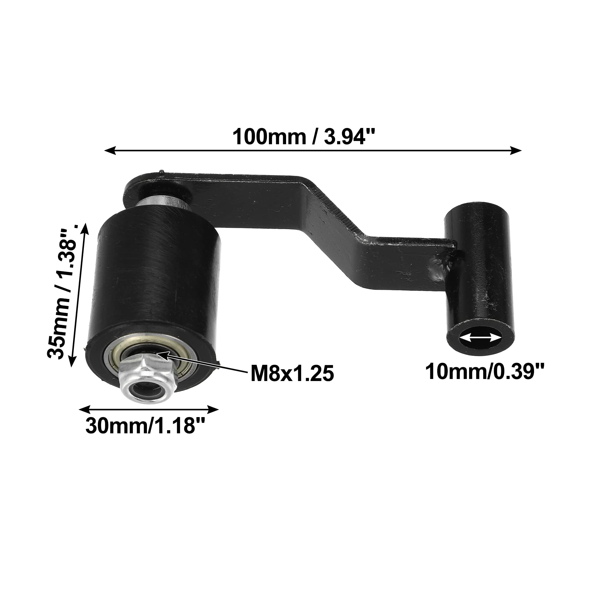 A ABSOPRO Cadena Tensor Ajustador Juego para Moto para 110cc 125cc Negro