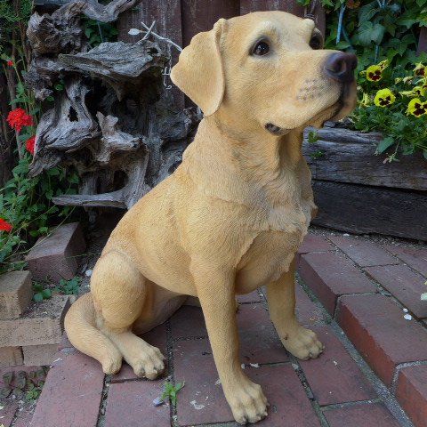 サンディキャスト ラブラドールレトリバー 犬 置物 オブジェ リアル
