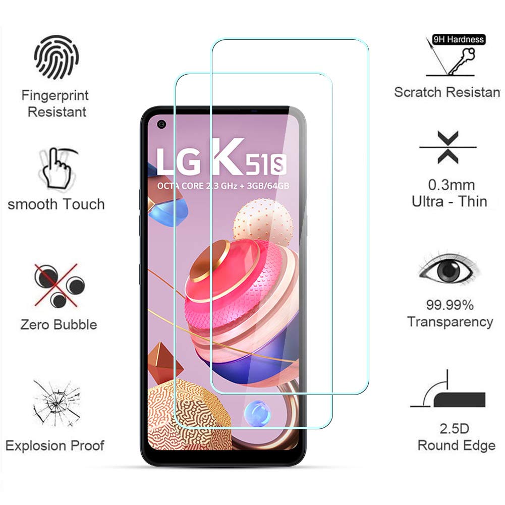 Pellicola Vetro Temperato Curvo 3D 5D 9D Per LG K51S - Protezione Totale Trasparente