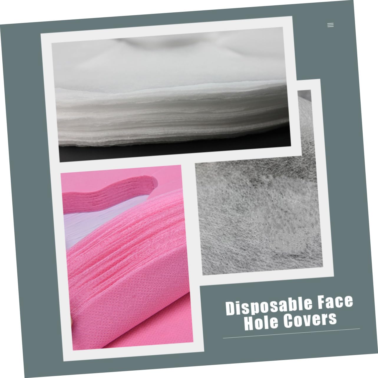 FRCOLOR 200pcs Face Hole Covers for Massage Bed Massage Non-stick Breathable for Salon