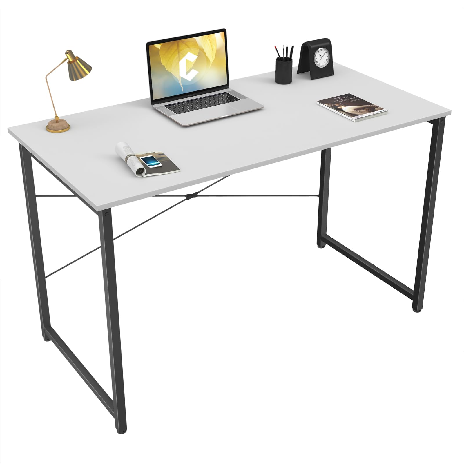 Cubiker Computer Desk, 40 inch Home Office Desk, Modern Simple Style PC ...