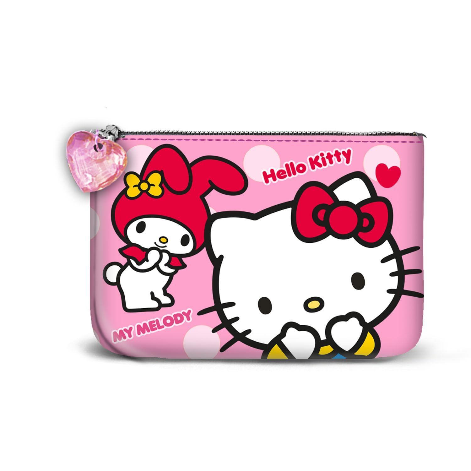 Hello Kitty Lovely-Small Square Coin Purse, Pink, 13 x 10 cm