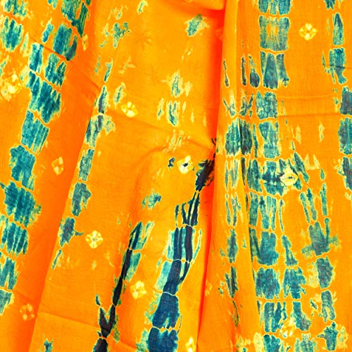 Image of Women's Pure Cotton Multi-Colored Traditional Authentic Tie Dye with Bandhej Bandhani Dupatta Chunni