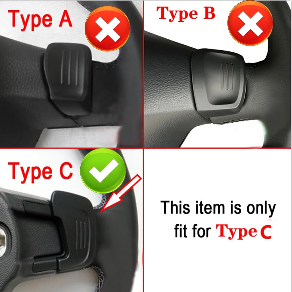 ontto Auto Lenkrad Schaltwippen Verlängerung Schaltpaddel Passt für VW Golf 7 GTI R GTD GTE MK7 Polo GTI Scirocco Tiguan Rline Passat T-ROC Metall Shift Paddle Shifter Erweiterung Innendekoration-Rot