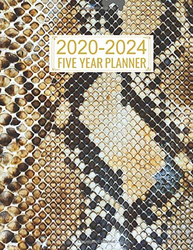 2020 - 2024 Five Year Planner: Snakeskin: 60 Months Calendar and Appointment Schedule Notebook, Agenda Organizer with Notepad Area - Paperback - 131 Pages - 8.5 x 11 inches (Goal Digger Planner)