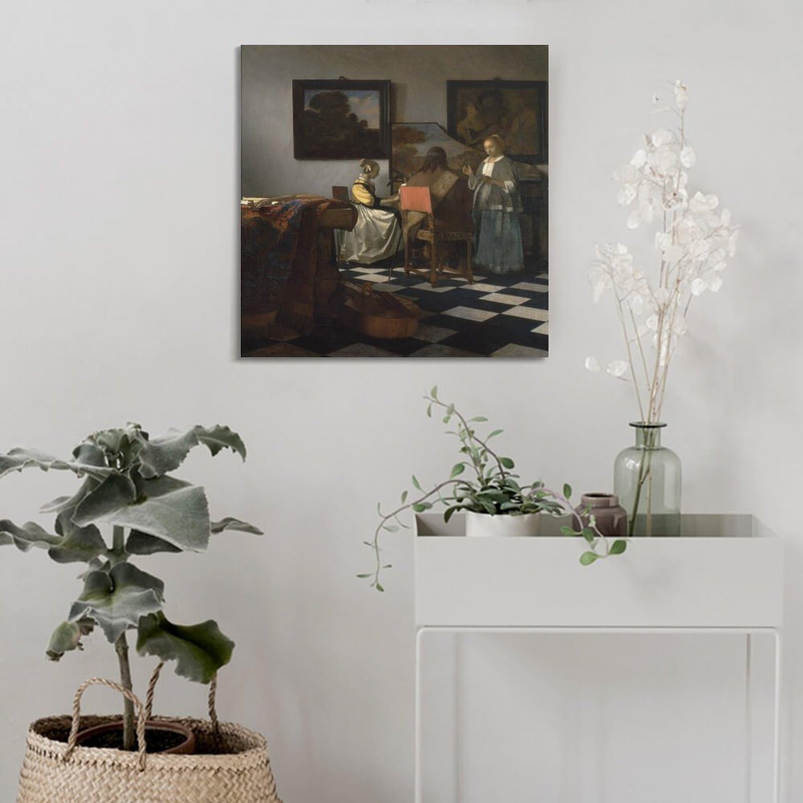 Johannes Vermeer - Poster del concerto 71 x 71 cm