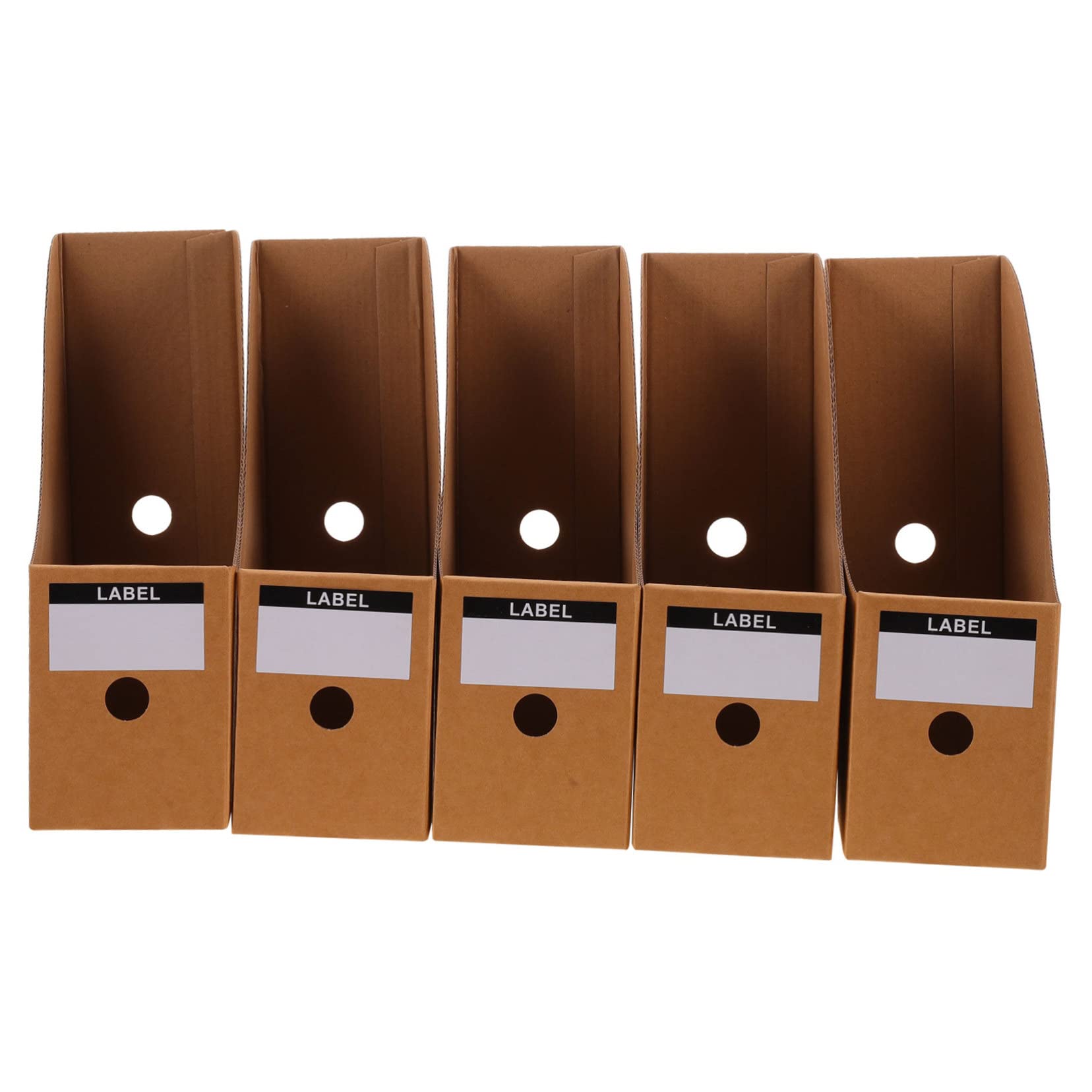 Housoutil 5Pcs Desktop Document Organizer Rack File Holder for Office Decor Efficient Storage for Letters Folders for Home Classroom Use