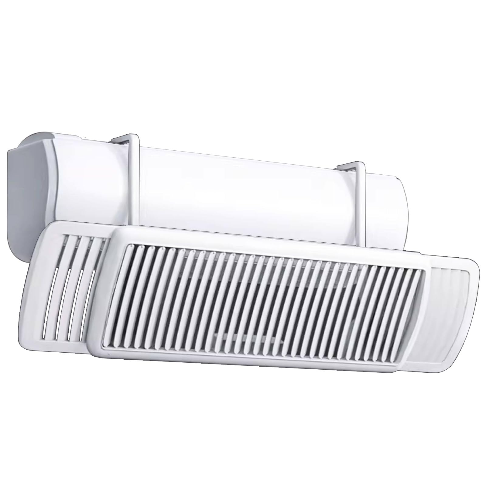 Air Conditioner Deflector, AC Vent Deflector Retractable 24-37in, ABS Plastic, for Wall Units, 270° Rotation