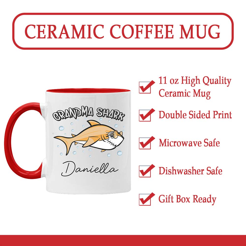 Veracco Mommy Shark Needs A Drink - Taza De Café (cerámica