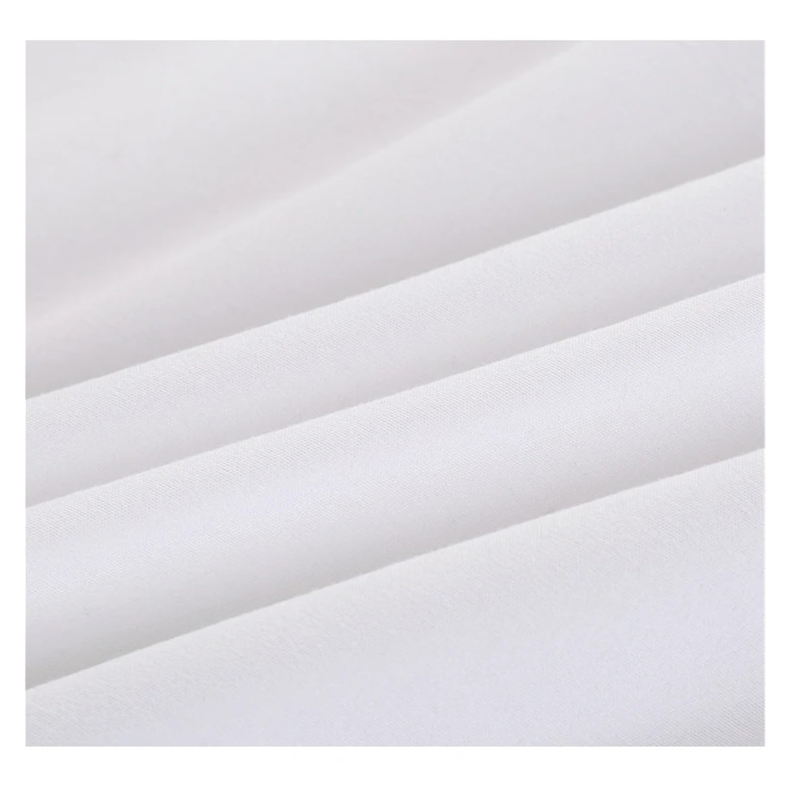 Protector de Colchón Sábana Ajustable sólida con Funda Protectora for colchón de 90/140/160/180/200/220 x 200 cm Banda elástica for Cama King, Queen, Doble y Individual(White,220x200x25cm)