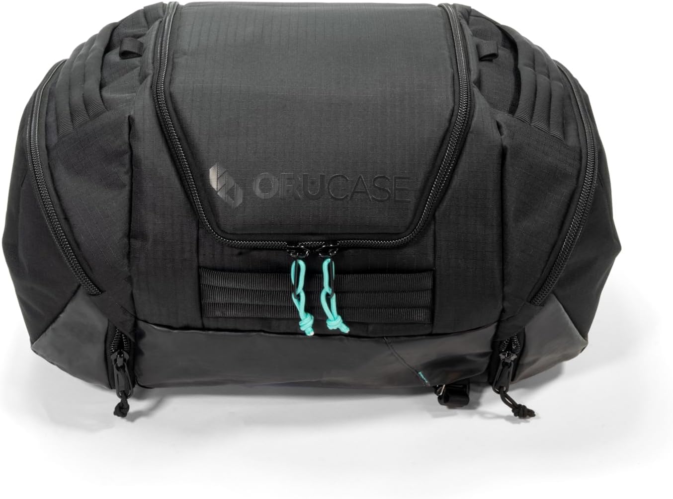 Orucase Janus Duffel 40L – Convertible Duffel Backpack for Cyclists | Removable Storage Pods, Ventilated Gear Pockets, Recycled Water-Resistant Materials, Smart Organization, Travel Bag - Black