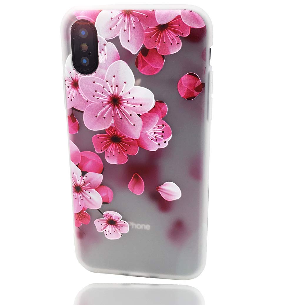 Iphone X Case Iphone Xs Case Pink Flower Design Printed