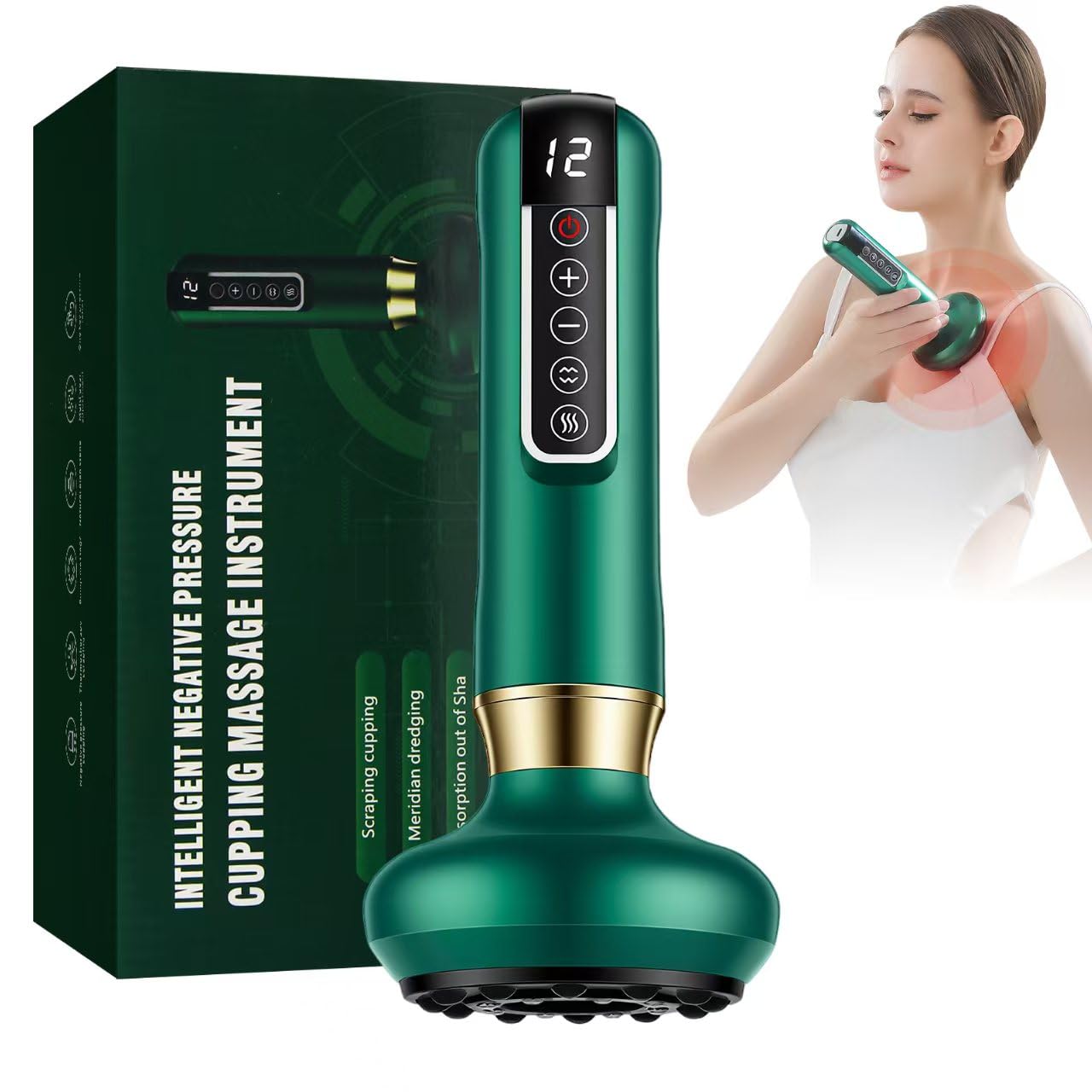 Cellulite-Massagegerät, Schröpfgerät zur Reinigung der Meridiane, Cellulite-Gerät, Verstellbarer Body Shaper für den Bauch, Varially Anti Cellulite Massager