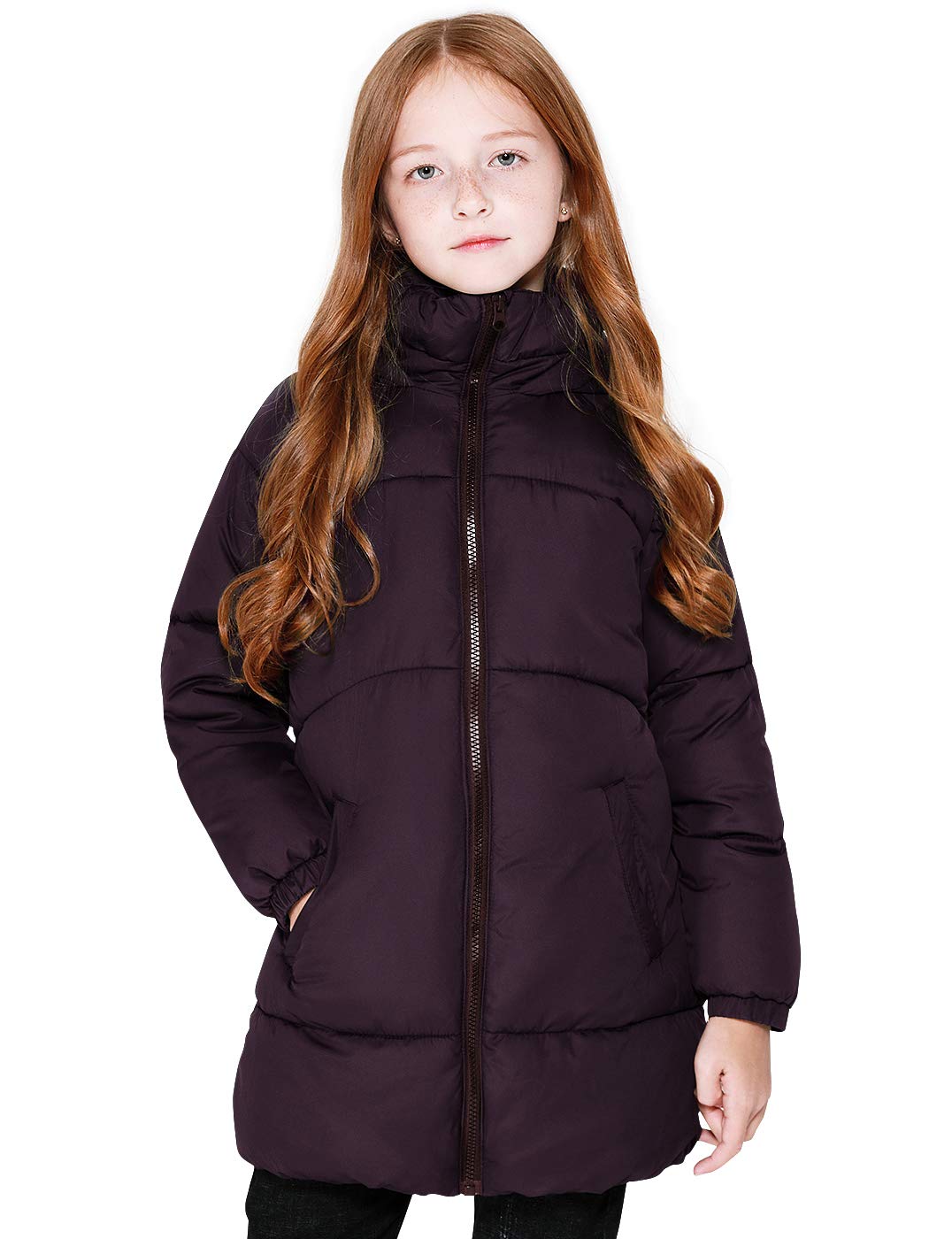 maoo garden Mädchen Winter Langer Puffer Leichter Mantel Dic