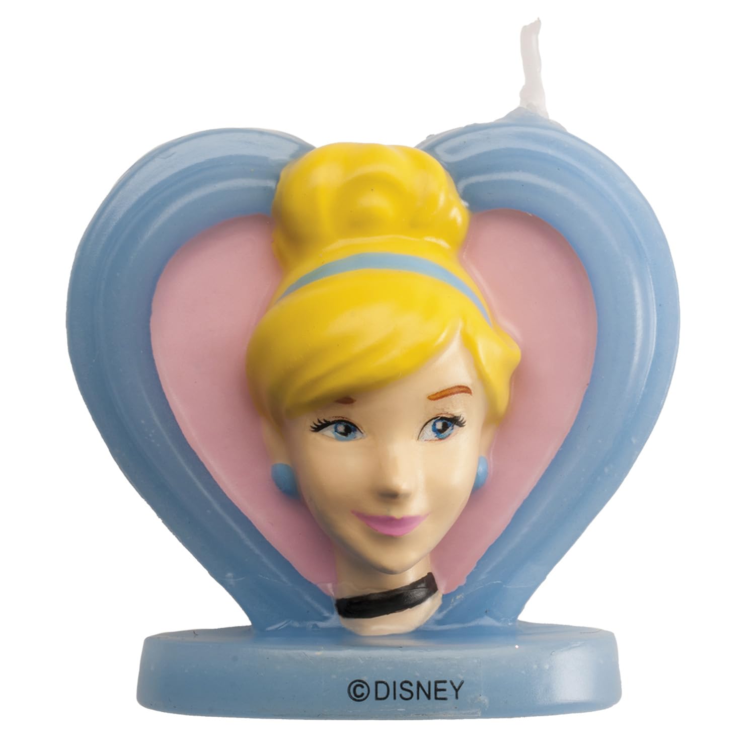 Dekora 346194 3D Cinderella Birthday Candle, Multicoloured, 5.5 cm