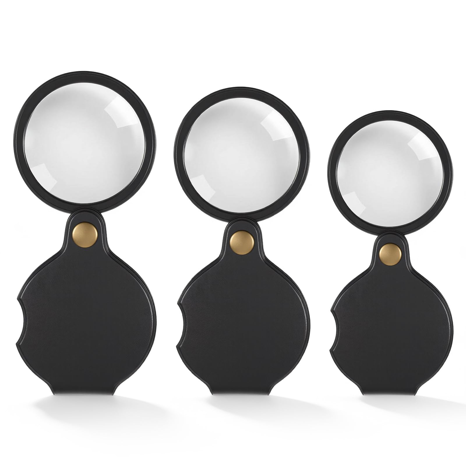 10X Small Magnifying Mini Folding Magnifying Lenses Glass Pocket Magnifier
