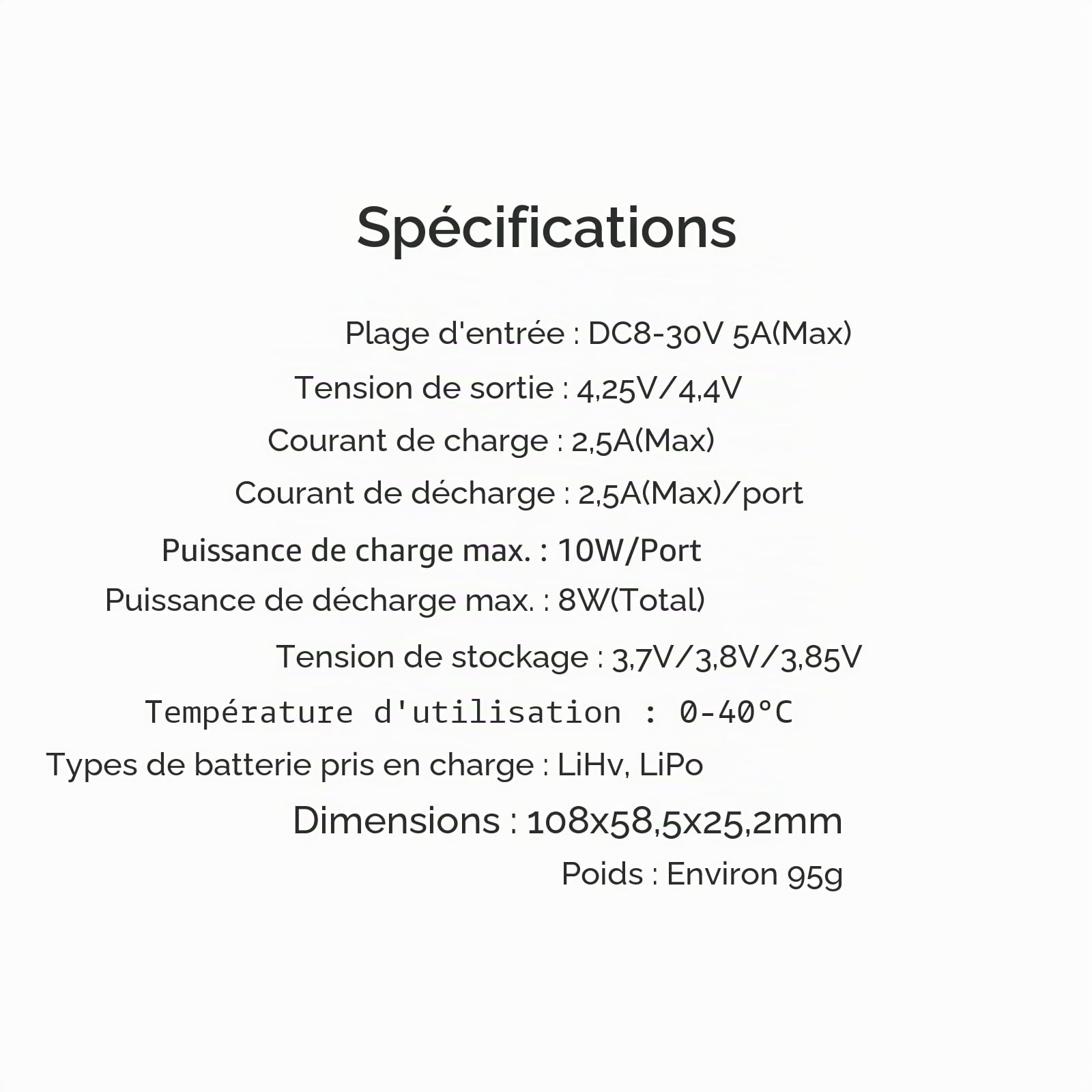 ISDT E625 Chargeur de batterie Lipo 6 canaux DC USB C Smart Chargeur pour batteries RC, chargeur d'équilibre pour batteries LiPo/LiHV