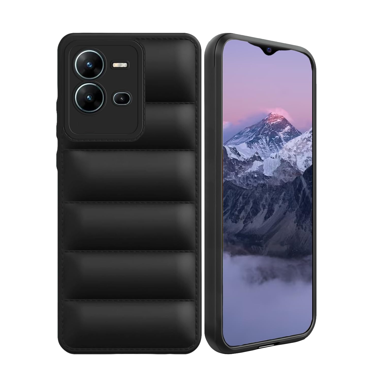 V-TAN Puffer Case Camera Protection Soft Back Cover for Vivo V25 5g (Black) (B0CVQLMDZ7) Amazon Price History, Amazon Price Tracker