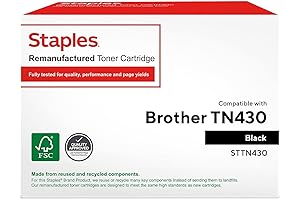 Staples Remanufactured Black TN-430 Toner Cartridge