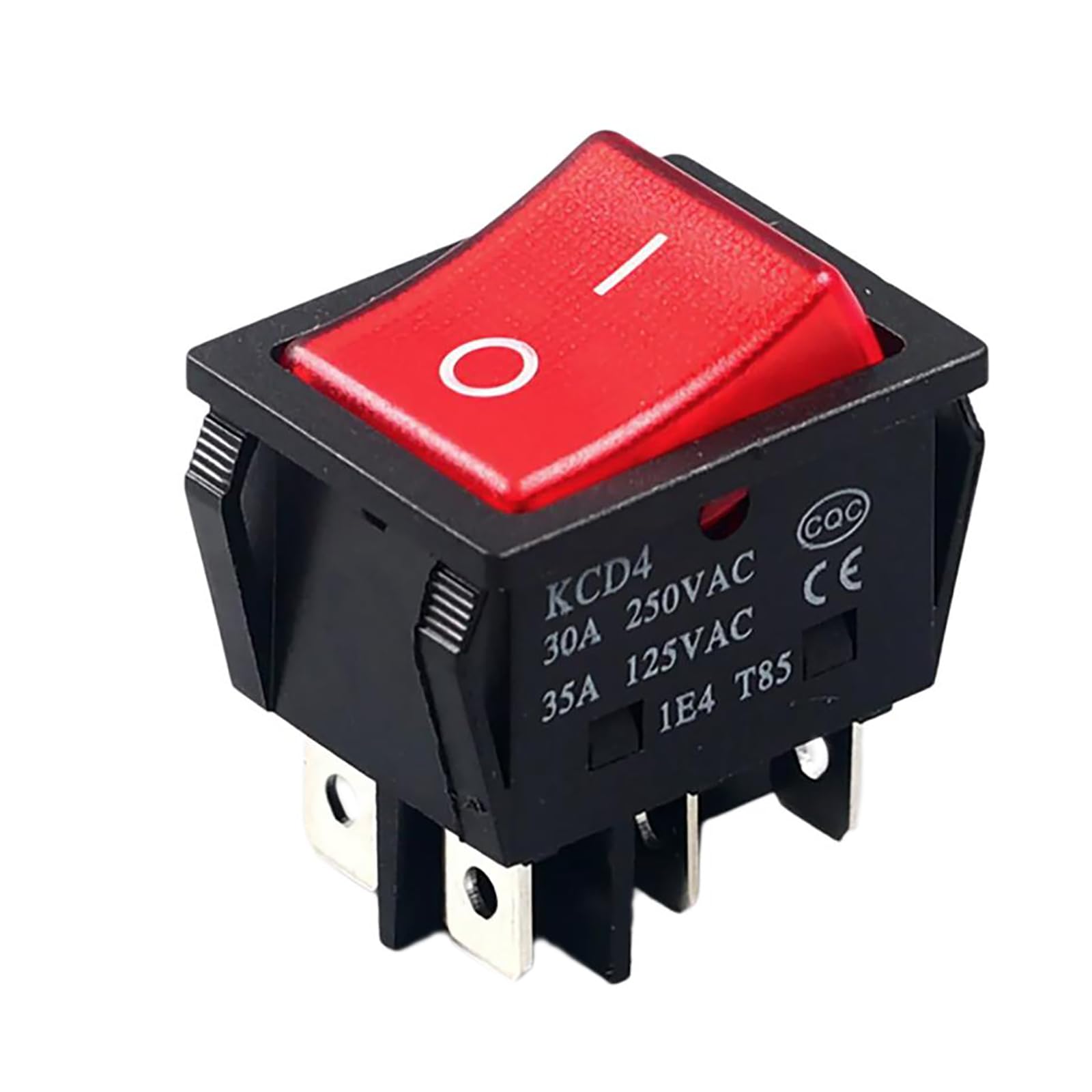 6 Pin 2 Position Rocker Toggle Switch 30Amp 250VAC LED Light Boat Marine Toggle Car Bread Board Marine Rocker