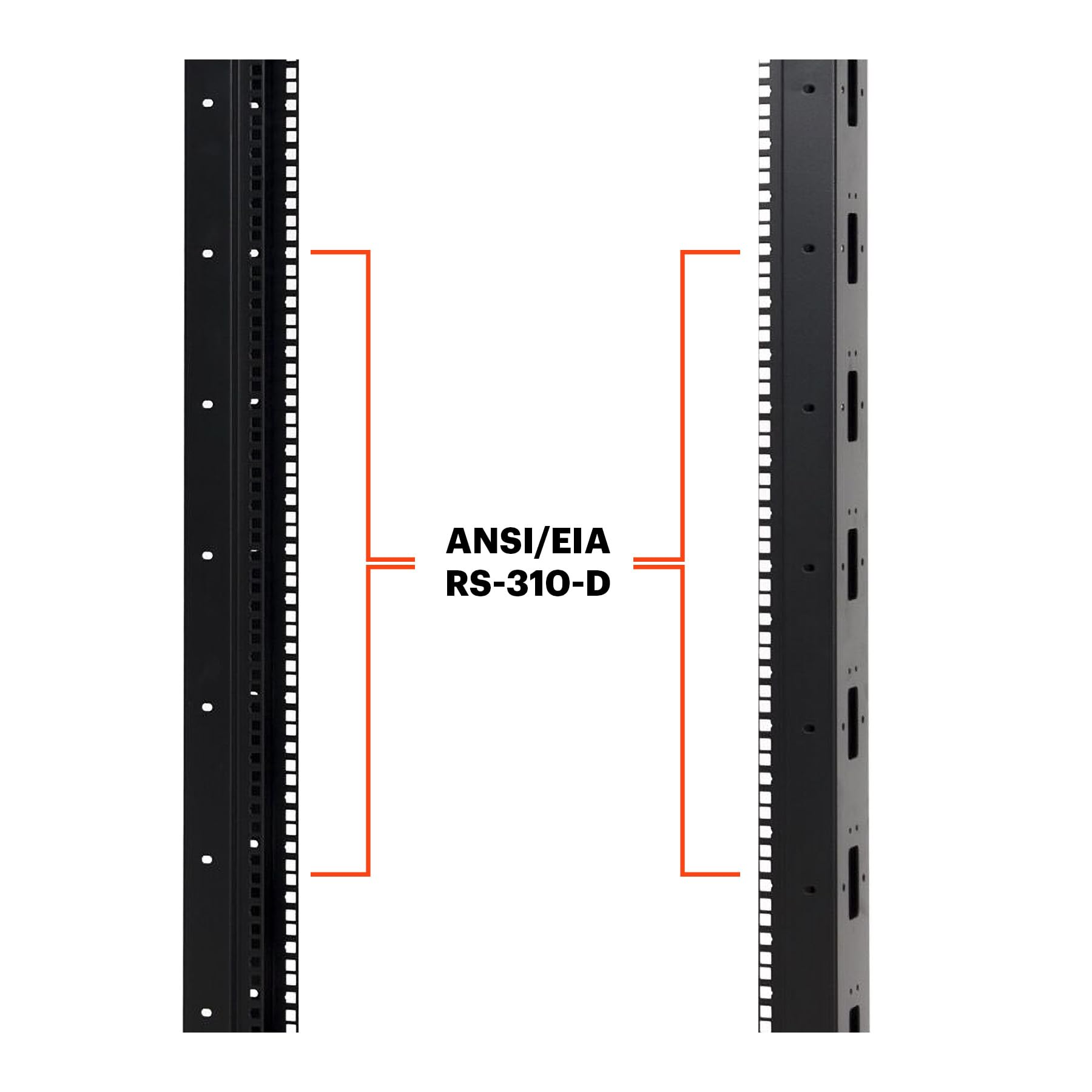 Aiten Data Armario Rack de Marco Abierto 15U de 2 Columnas Post 19″ con Ruedas (600 x 600 x 878 mm)