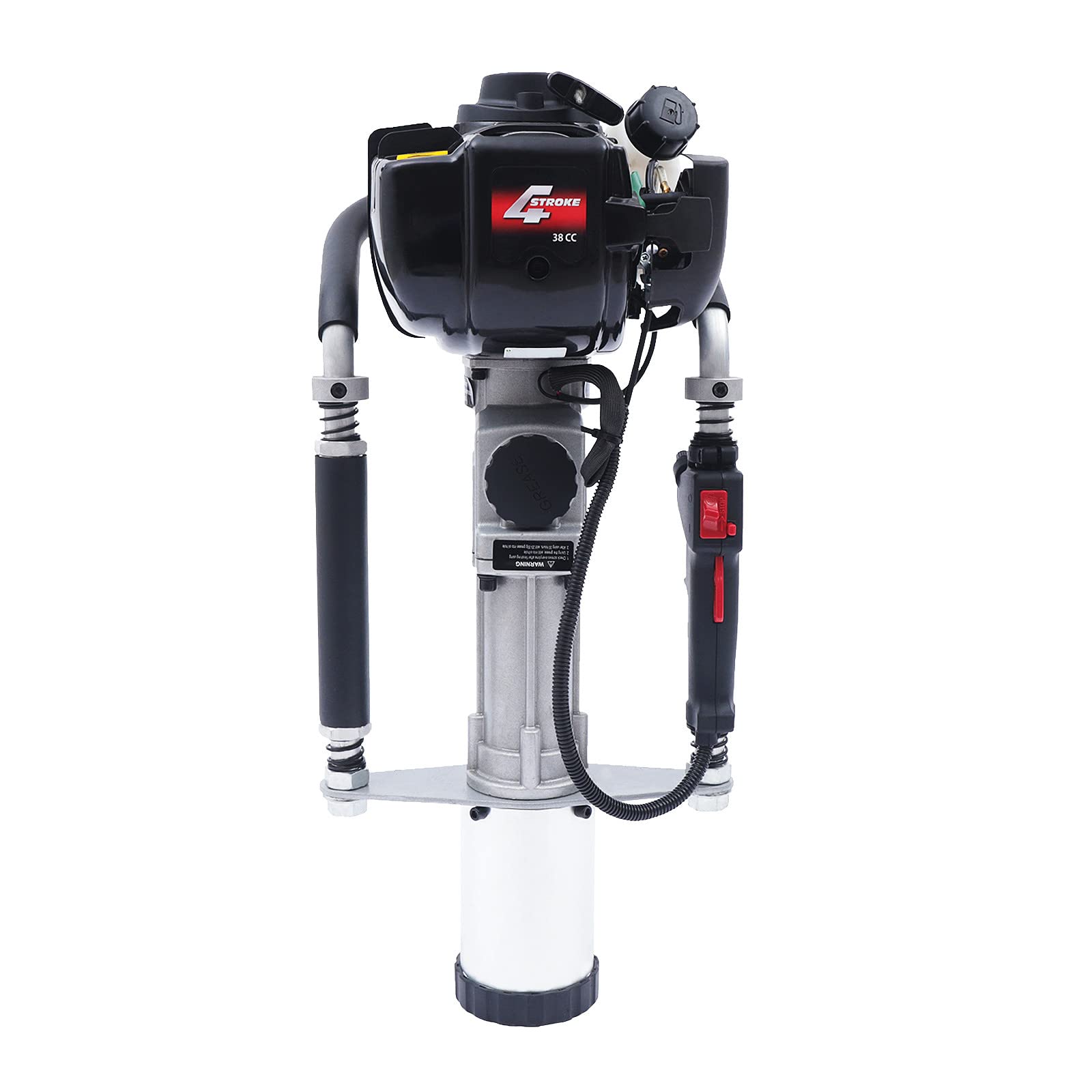 Farm Fence Gasoline Pile Driver, 2 Stroke Gas Powered Heavy Duty T-Post Driver Air Cooling Gas Powered Piledriver Farm Fence Gasoline Push Pile Kit (38CC, 4 Stroke)