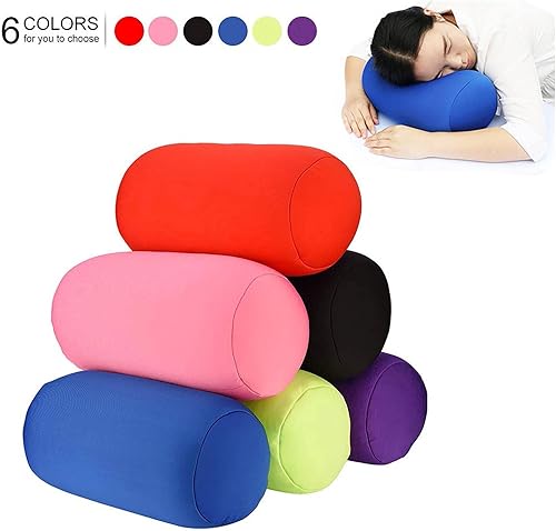 Miniatura 3 de Almohadas de cuello enrollables de microcuentas, almohada de espuma Mooshi, cojín de tubo de espuma Mooshi, apoyo lumbar, almohadas para viajes,