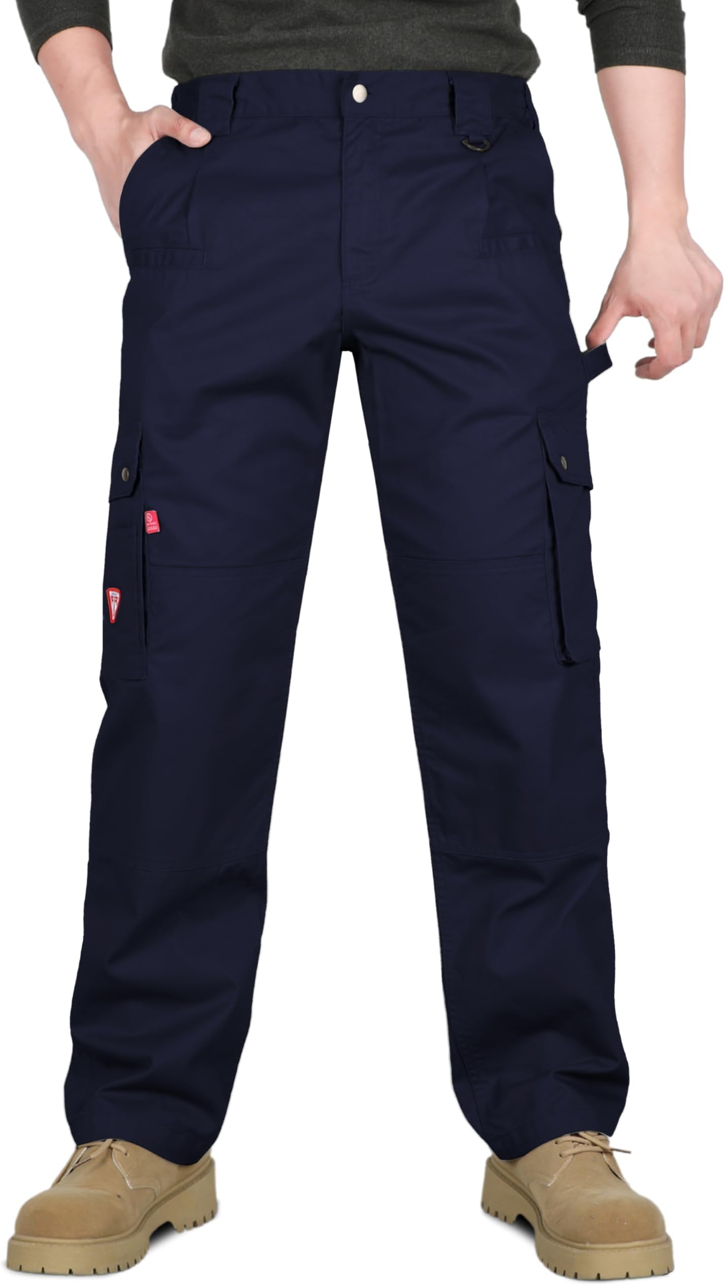 FR Pants for Men Flame Resistant Pants 7.5oz Lightweight (9 Pockets) Multi-Pocket Pants