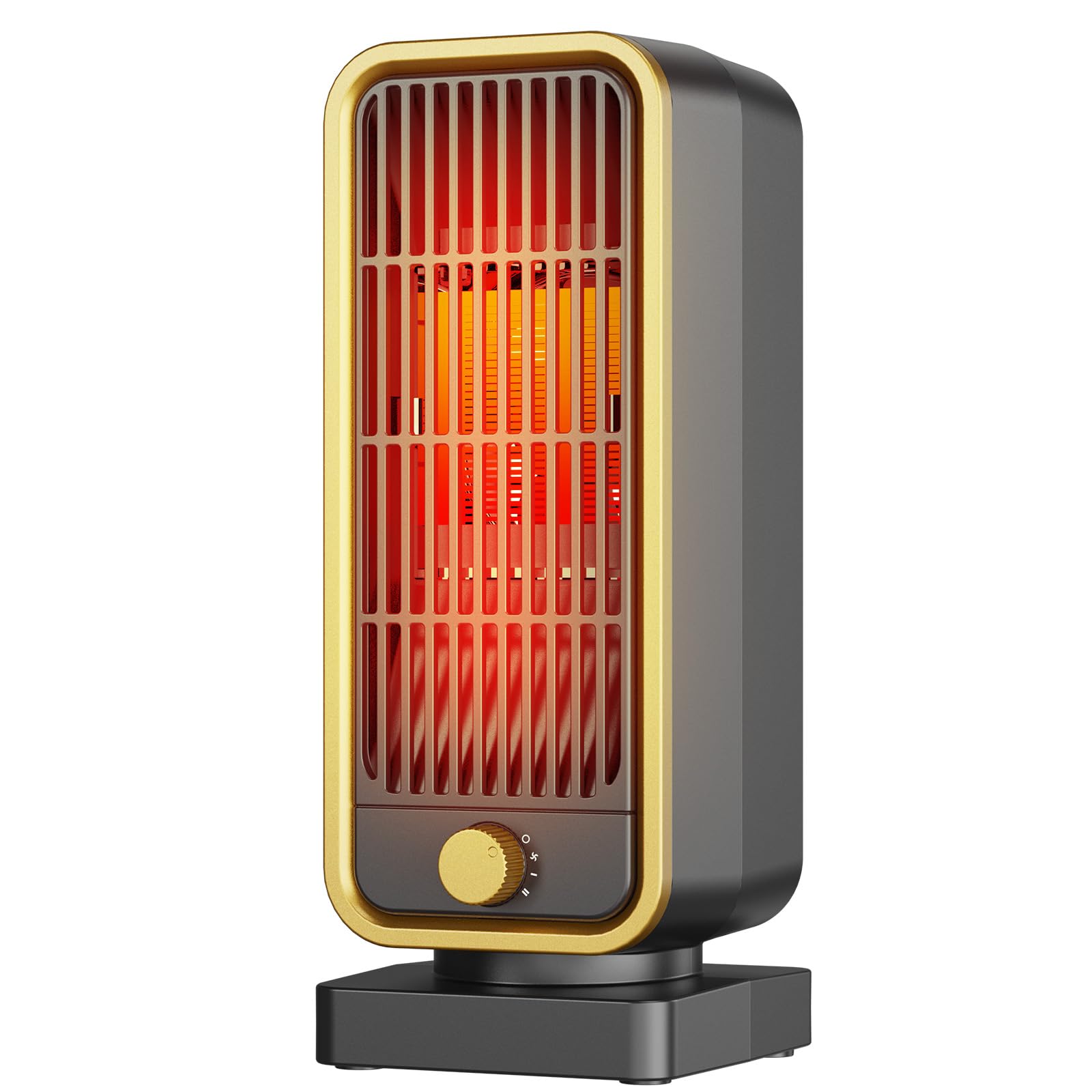 Extra Heater – 900W PTC Fan Heater, 3 Modes, Tilt/Overheat Protection, Low Noise Blower Radiator, Lightweight, Portable, Heater for Living Room, Bedroom, Office Study