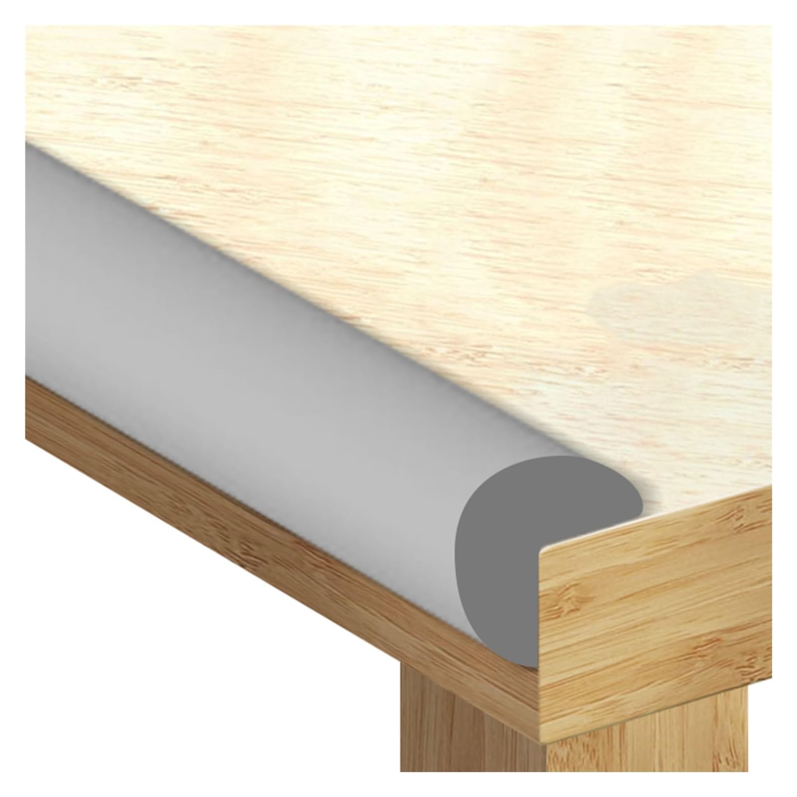 Furniture Edge corner protector, Corner Edge Bumper Guard Foam Pretaped Cushion Multicolor Sharp Edges Furniture(Grey,5pcs)