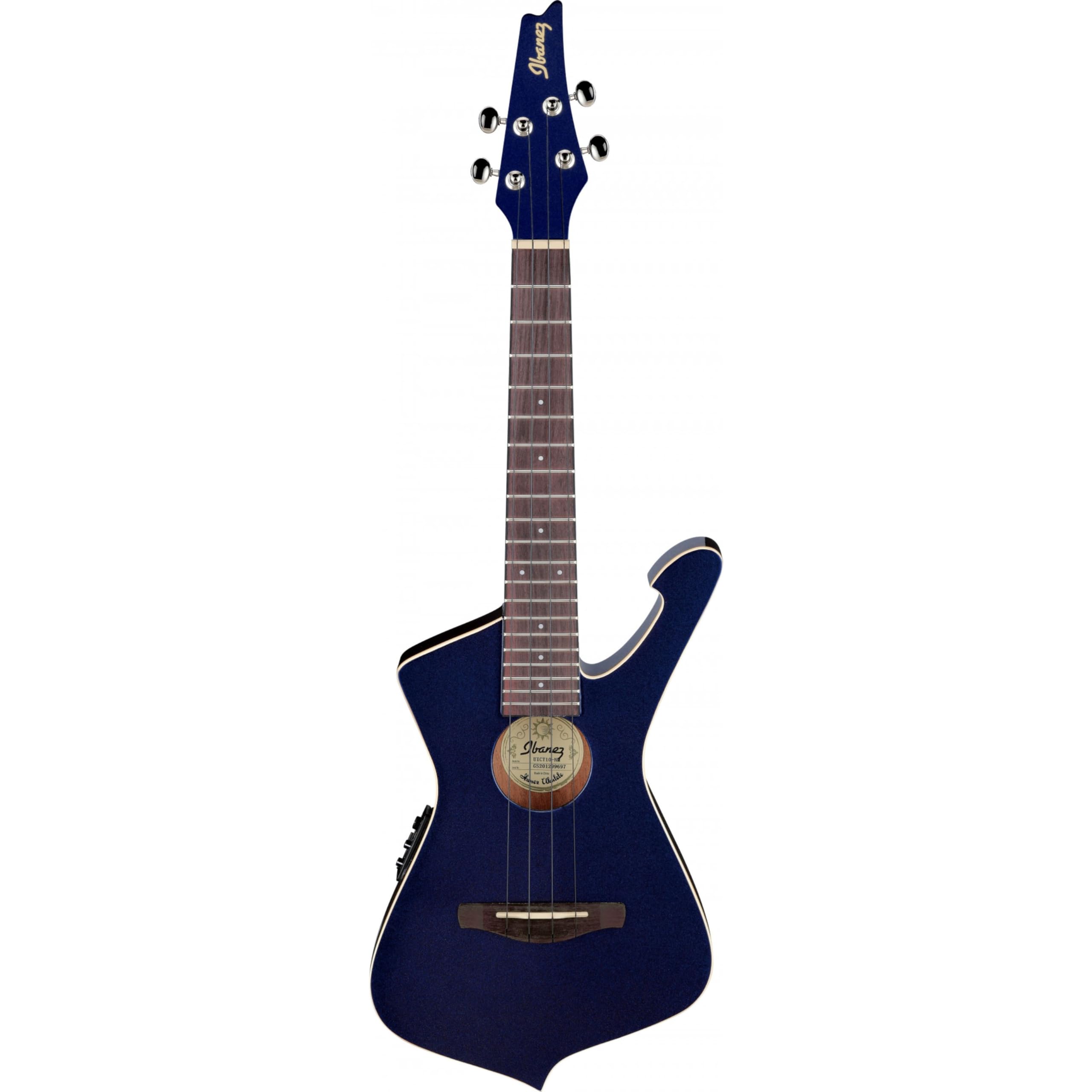 Ibanez Iceman UICT10 - Ukulele tenore in mezzanotte metallizzata