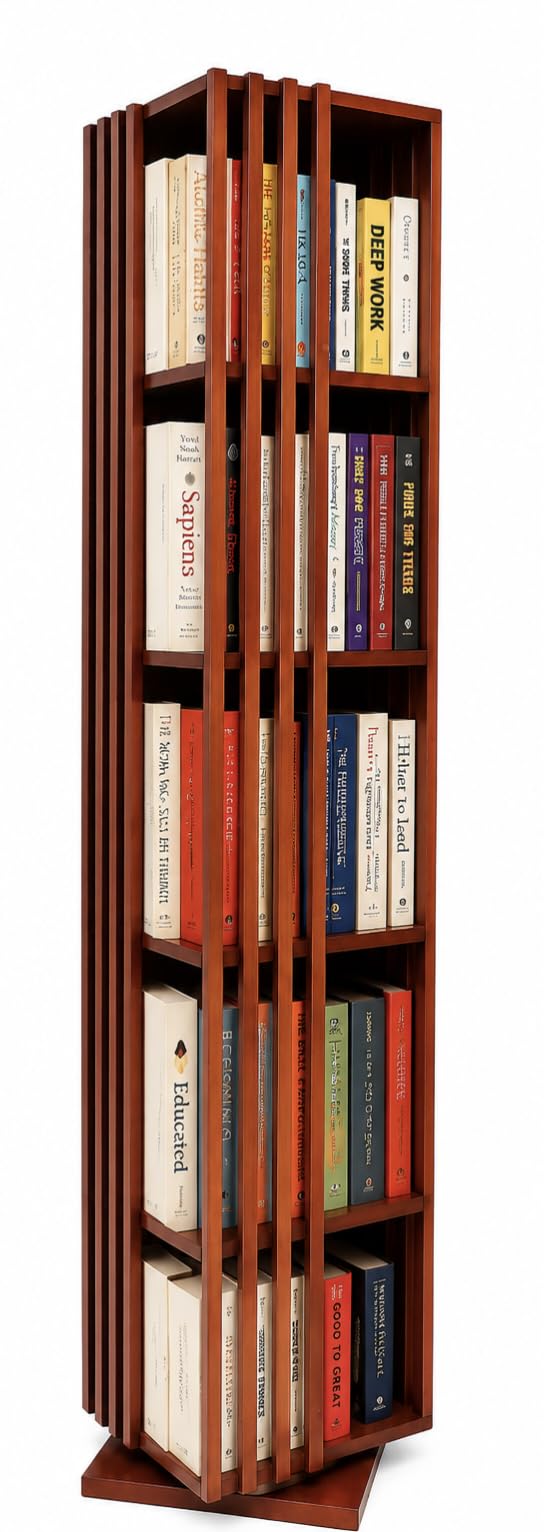Rotating Book Shelf | 360° rotating design for effortless access from every side-image-40