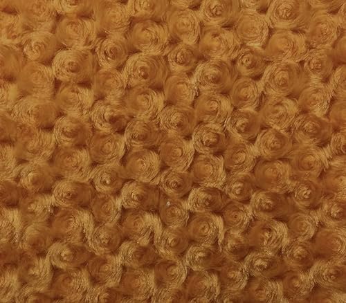 Tela Minky Rosebud de 58 pulgadas de ancho vendido por The Yard (anacardo)