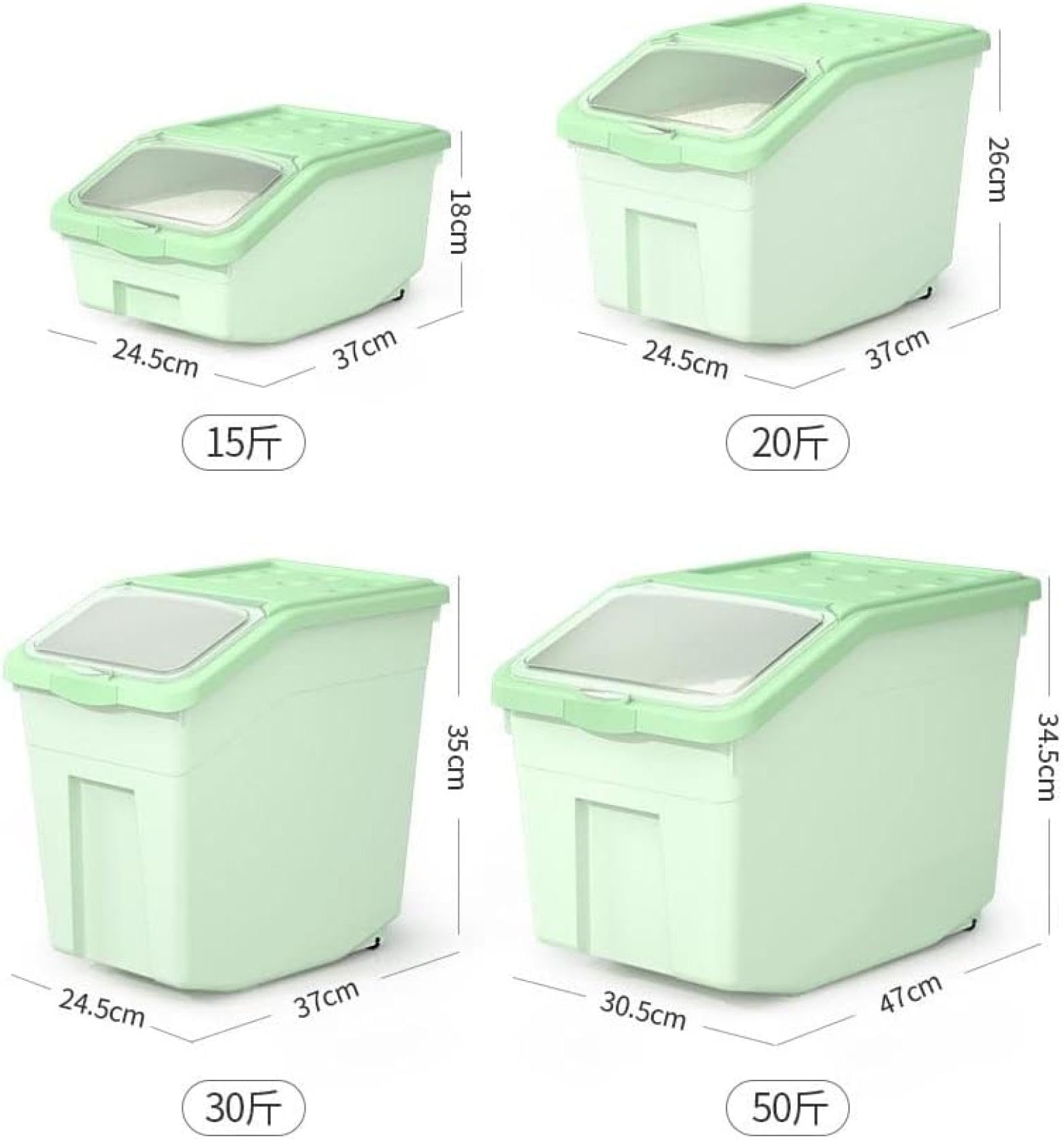 Kitchen rice box, home use, insect proof, tide proof, rice flour, preserved rice, sealed tub, large capacity, kitchen, home use, rice tub, flour, rice container, rice container, rice container, time,