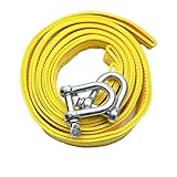 MZTZHVNVGK 4M5Ton Car Tow Cable Towing Pull Rope Strap with Hooks Portable Self-Driving Tourism Heavy Rescue Rope Double Layer Thickening(U Hook 4m)