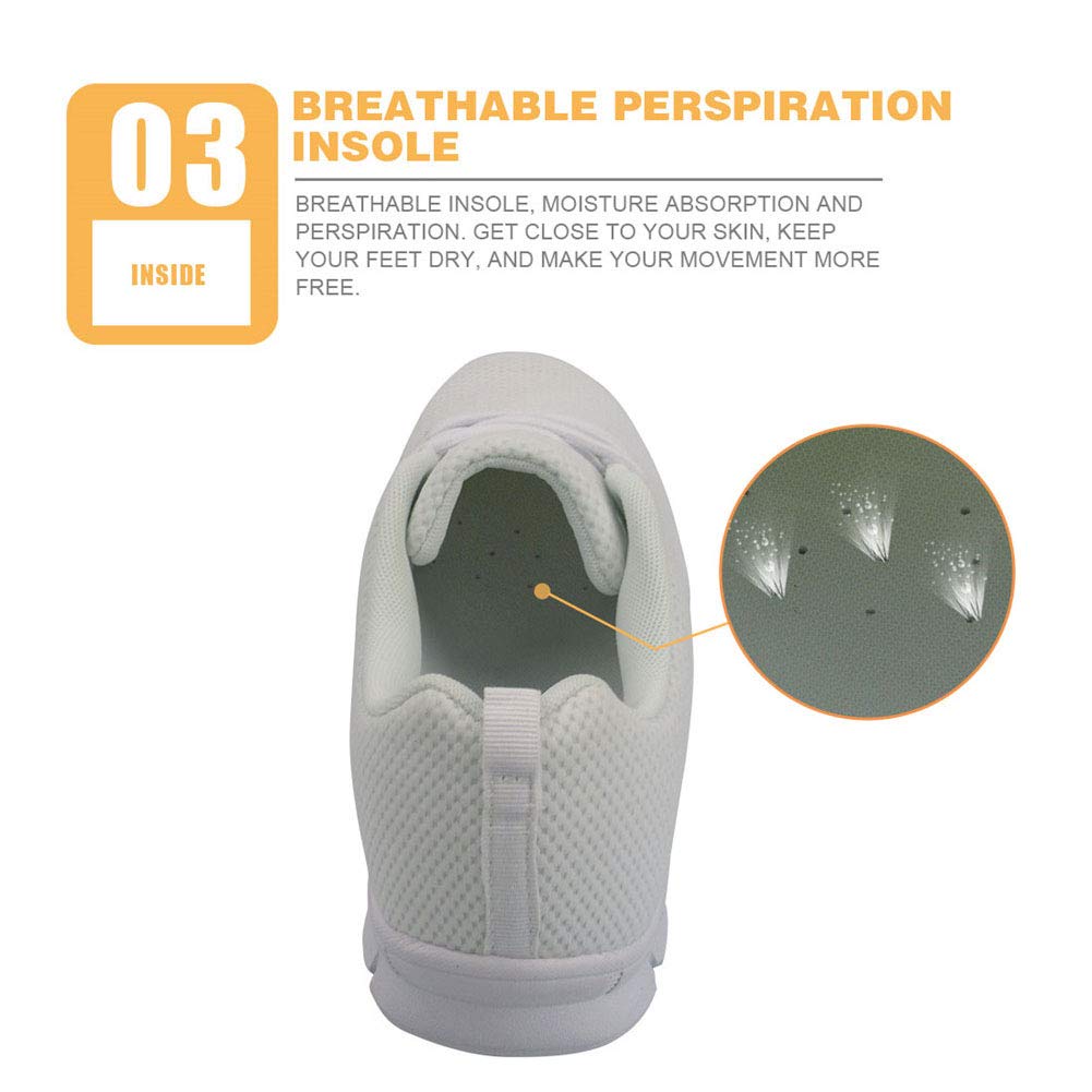 HUGS IDEA Leichtgewichtige Schaumstoff-Flachschuhe für Sport, Laufschuhe, Fitness, Joggen