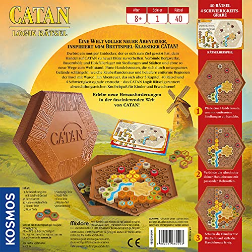 Kosmos 682293 CATAN, Logik Rätsel, Knobel-Spiel in der Welt von CATAN, 40 Aufgaben, Brain Teaser ab 8 Jahre für 1 Person - Image 2