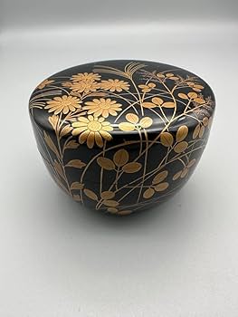 茶道具　棗 Amazon.co.jp: 茶道具 棗 鈴木光入 秋草蒔絵 平棗 : ホーム