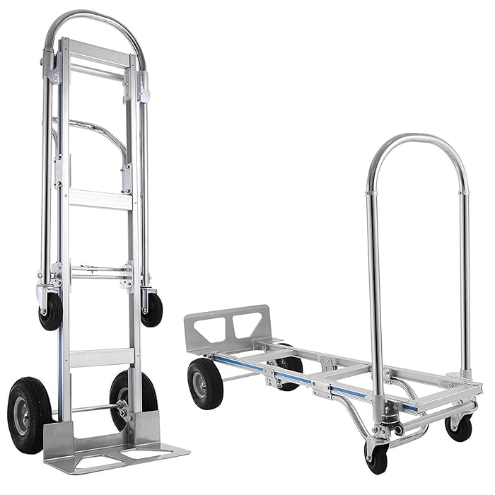 Buy PRIBCHO Heavy Duty Convertible Hand Truck Dolly,Aluminum Hand Truck