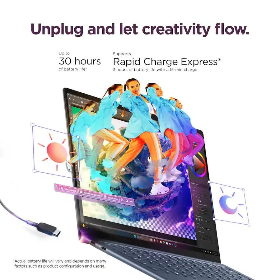 Image of Lenovo Slim 7X, 14 inch OLED Touchscreen, Snapdragon X2 Plus, 16GB DDR5 1TB SSD